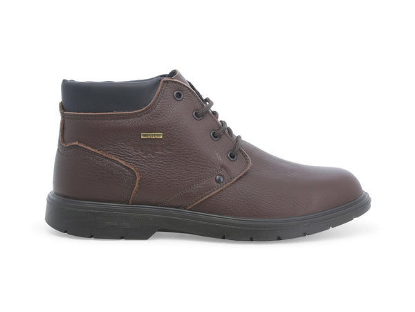 Melluso Polacchino Comfort Tomaia Impermeabile in Pelle Marrone U15454D-226971